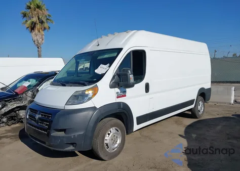 2014 Ram Promaster 3500 High Roof z USA, uszkodzony, nr VIN 3C6URVHD9EE125807